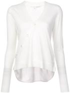 Veronica Beard Asymmetric Knitted Top - White