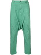 Comme Des Garçons Vintage Embroidered Dots Drop-crotch Trousers -