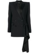 Alexander Mcqueen - Classic Fitted Blazer - Women - Silk/polyamide/cupro/wool - 40, Black, Silk/polyamide/cupro/wool