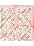 Bally Logo Embroidered Scarf - Pink