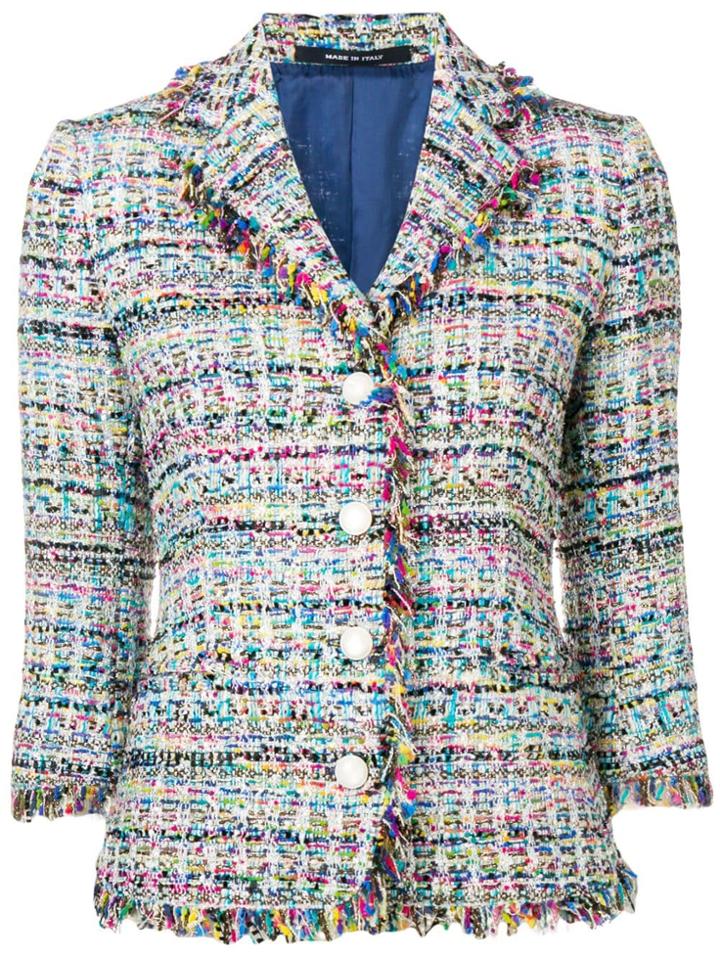 Tagliatore Adele Bouclé Jacket - Blue