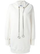 Msgm Chain Drawstring Sweatshirt
