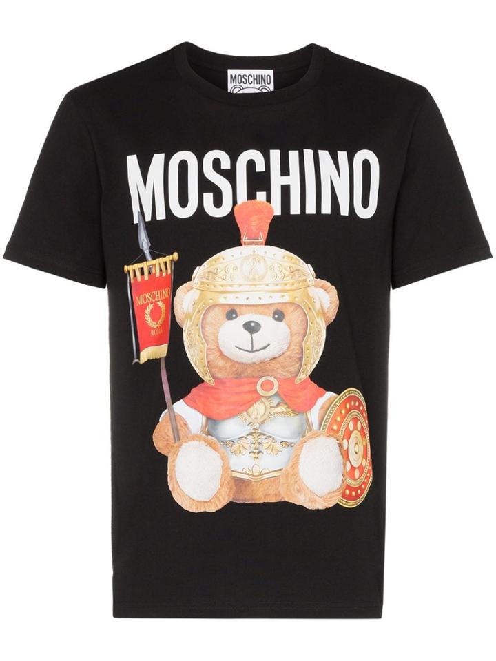 Moschino Roman Teddy Print T-shirt - Black