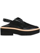 Robert Clergerie 'sarust' Slingback Mules - Black