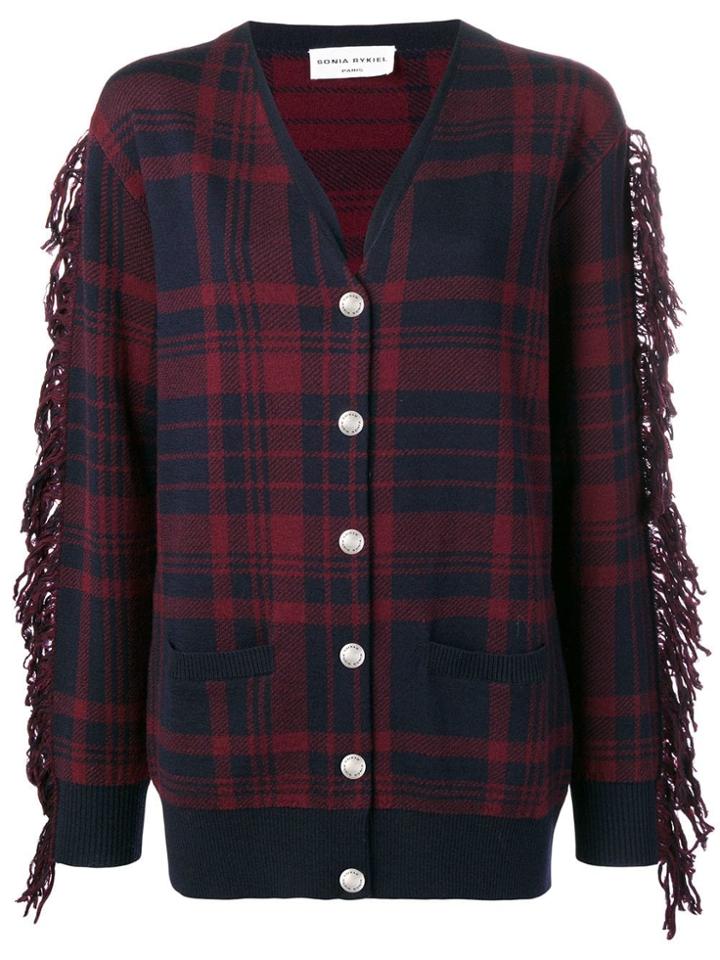Sonia Rykiel Fringed Bomber Jacket - Blue