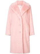 Alice+olivia Foster Faux Fur Oversized Coat - Pink