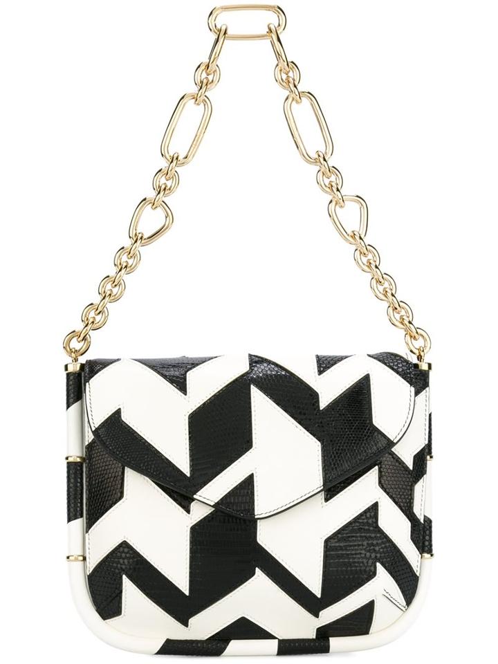 Salvatore Ferragamo Flap Shoulder Bag, Women's, Black, Calf Leather