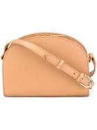 A.p.c. Logo Embossed Crossbody Bag, Women's, Nude/neutrals