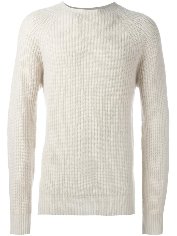 Ymc Crew Neck Pullover, Men's, Size: Xl, Nude/neutrals, Virgin Wool