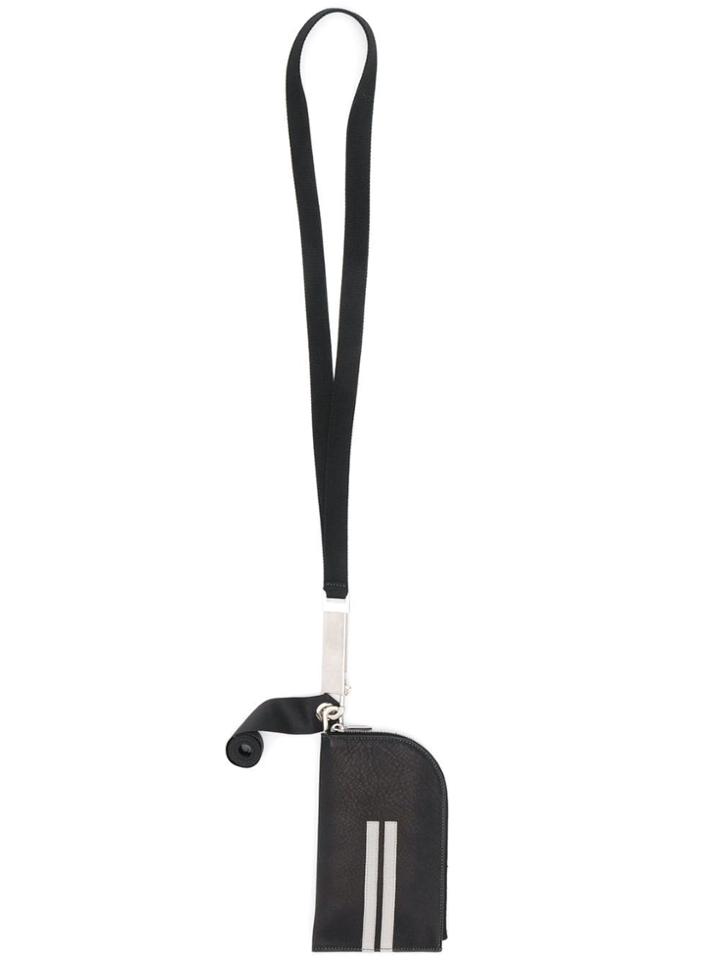 Rick Owens Larry Lanyard Wallet - Black