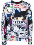 Frankie Morello Long Sleeve Printed Sweatshirt - Black