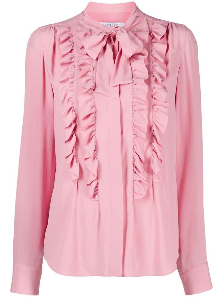 Vivetta Ruffle Trimmed Shirt - Pink