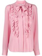 Vivetta Ruffle Trimmed Shirt - Pink