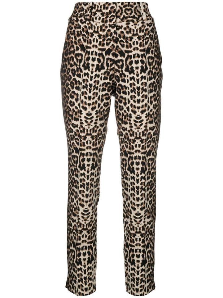 Veronica Beard Leopard Print Trousers - Neutrals