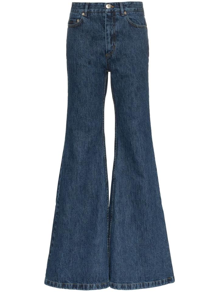 Matthew Adams Dolan Ultra-flared Denim Jeans - Blue