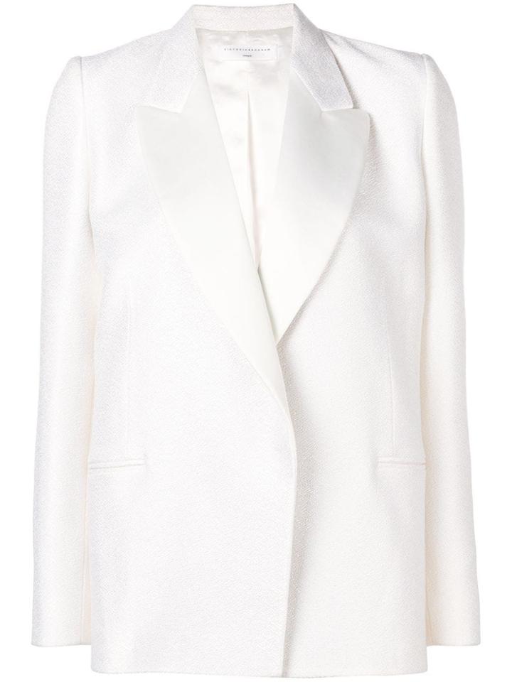 Victoria Beckham Double Breasted Tuxedo - White