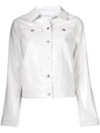 Calvin Klein Jeans Patent Casual Jacket - White