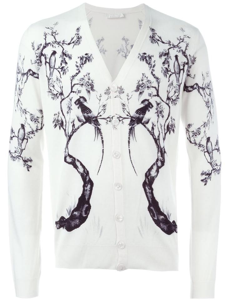 Alexander Mcqueen Bird Intarsia Cardigan