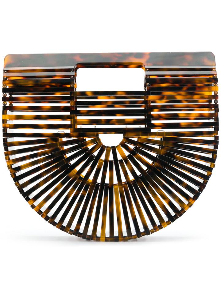 Cult Gaia Acrylic Ark Mini Tote Bag - Brown