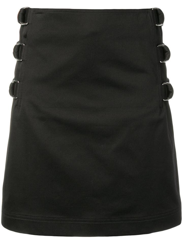 Helmut Lang Buckle Straight Skirt - Black