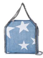 Stella Mccartney Mini Bella Star Print Denim Bag, Women's, Blue