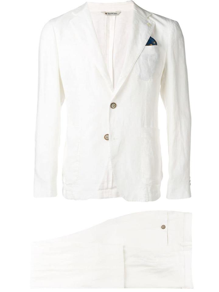 Manuel Ritz Two Piece Suit - White