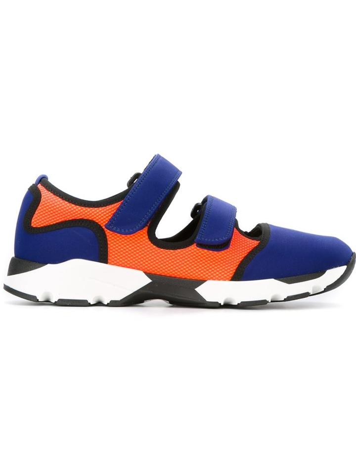 Marni Velcro Fastening Sneakers, Women's, Size: 35, Blue, Neoprene/rubber