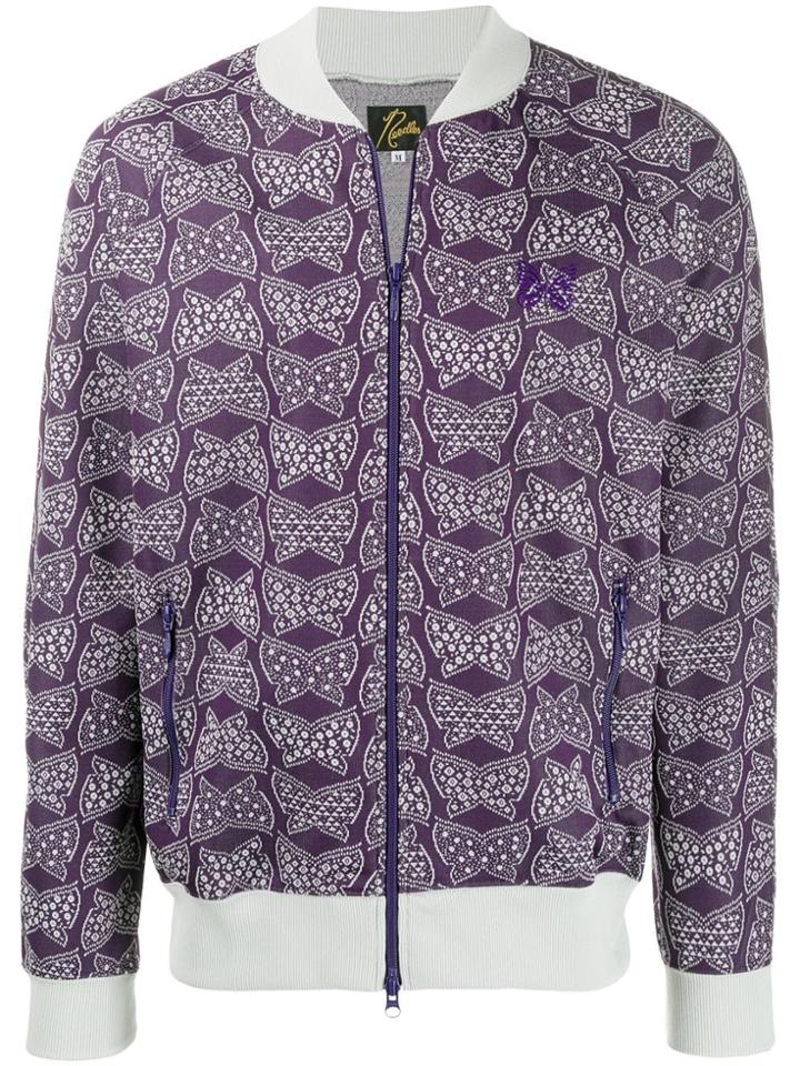 Needles Ribbed Collar Track Jacket - Purple