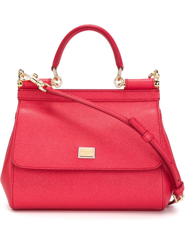 Dolce & Gabbana Mini Sicily Shoulder Bag - Pink & Purple