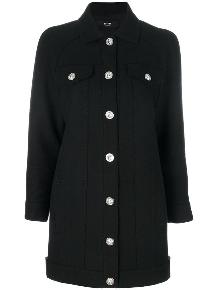 Versus Button Up Jacket - Black