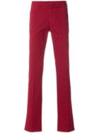 Canali Chino Trousers - Red