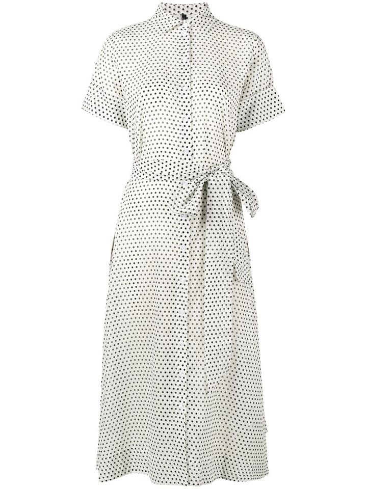 Lisa Marie Fernandez - Polka Dot Shirt Dress - Women - Cotton - 1, White, Cotton