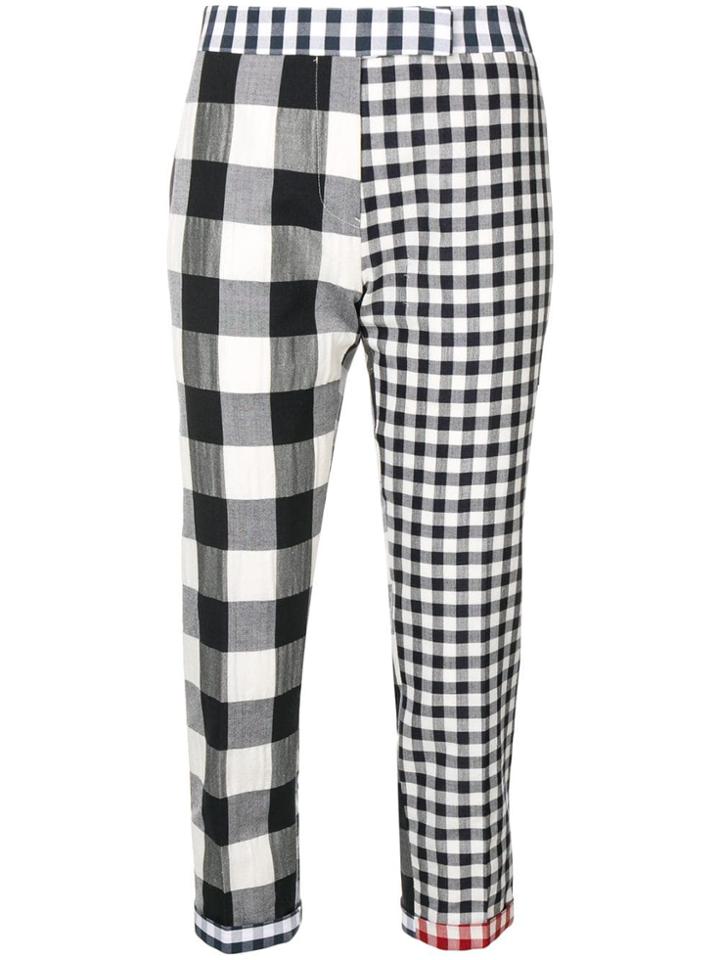 Thom Browne Fun-mix Gingham Skinny Trouser - Blue