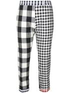 Thom Browne Fun-mix Gingham Skinny Trouser - Blue