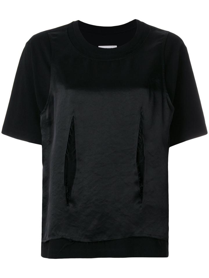 Mm6 Maison Margiela Loose Fit Layered T-shirt - Black