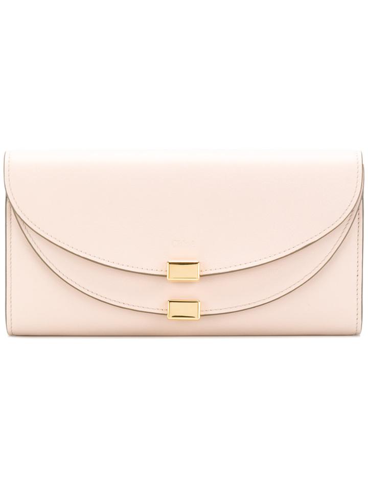Chloé Georgia Long Wallet - Nude & Neutrals