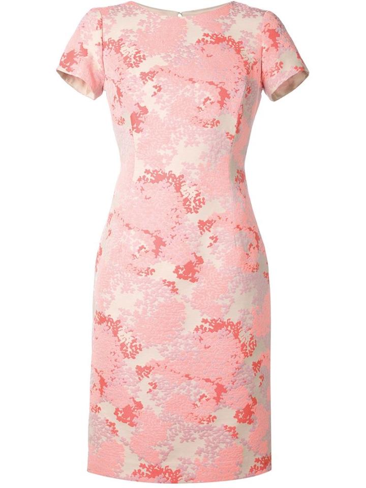 Carolina Herrera Floral Jacquard Dress