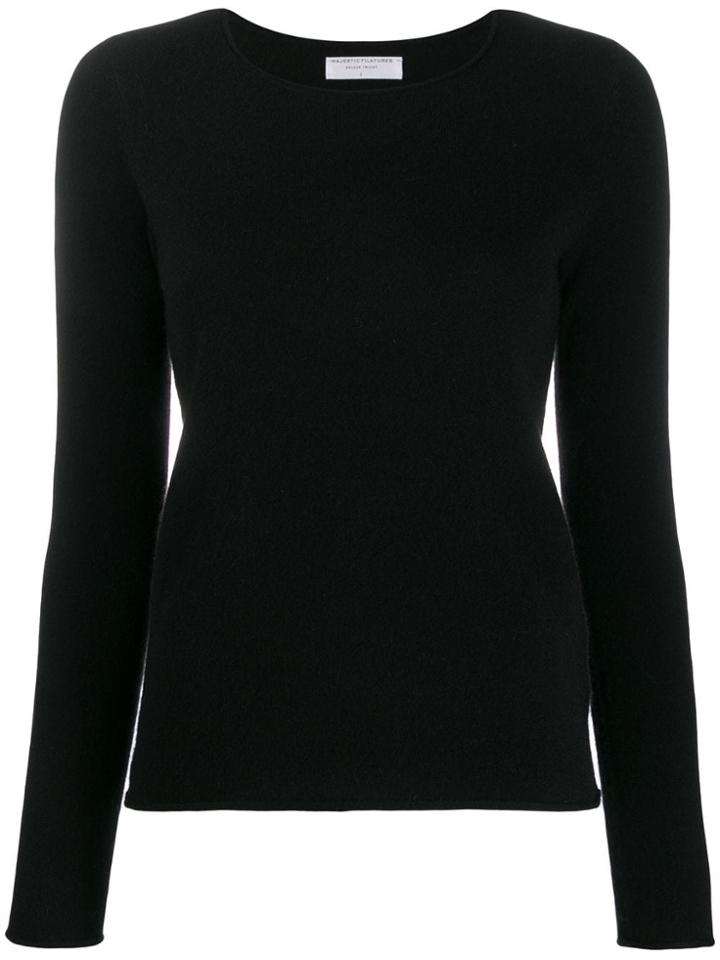 Majestic Filatures Slim-fit Cashmere Jumper - Black
