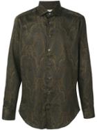 Etro - Printed Shirt - Men - Cotton - 41, Brown, Cotton