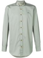 Vivienne Westwood High Stand Collared Shirt - Green