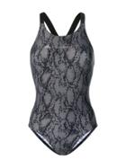 Adidas By Stella Mccartney Granite Print Swimsuit - Black