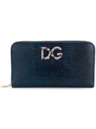 Dolce & Gabbana Zip Around Purse - Blue