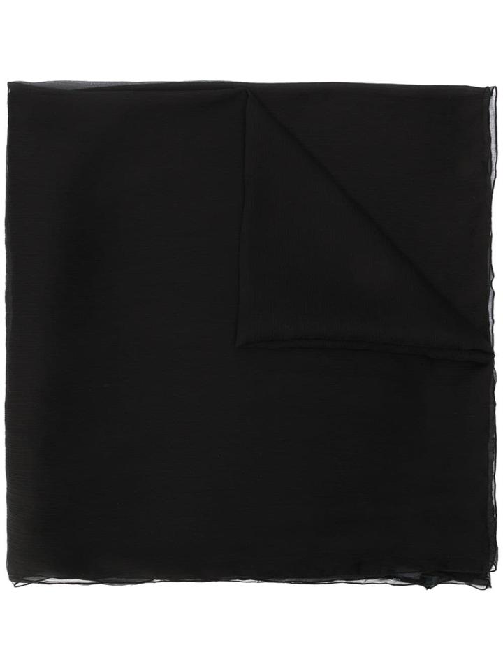 Blumarine Crystal Embellished Scarf - Black