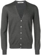 La Fileria For D'aniello V-neck Button Cardigan - Grey