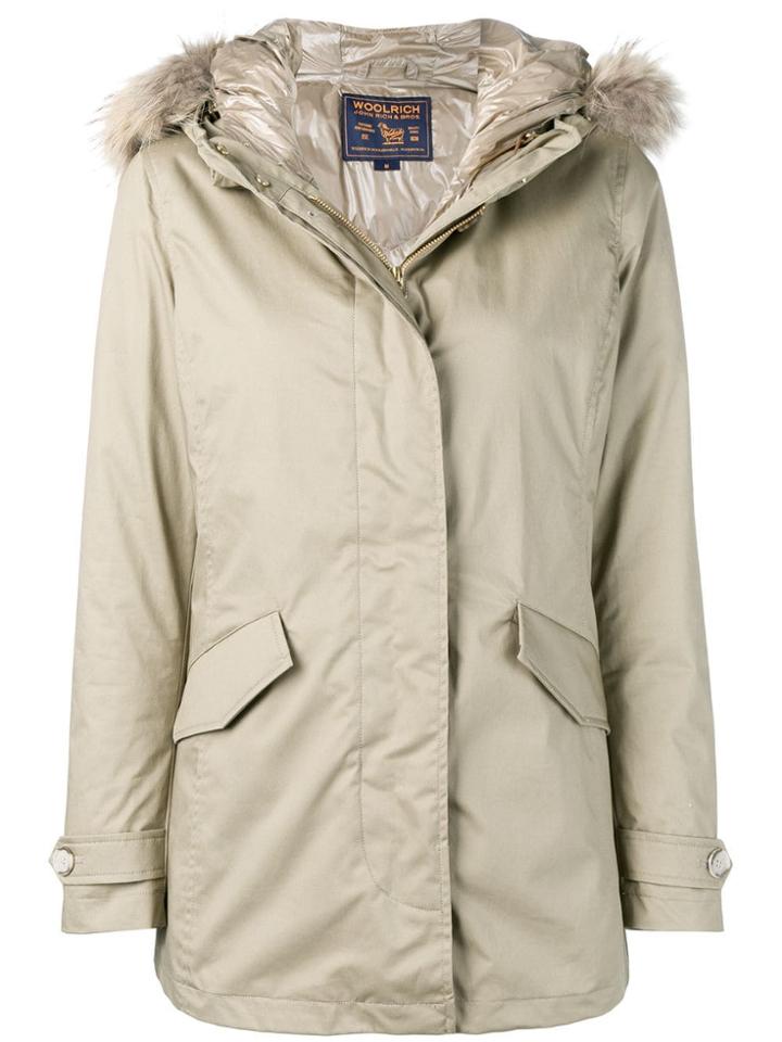 Woolrich Fur Hood Padded Jacket - Neutrals