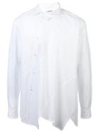 Comme Des Garçons Homme Plus Asymmetric Front Shirt - White