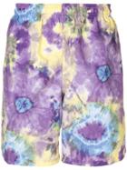 Stussy Tie-dye Swim Shorts - Purple