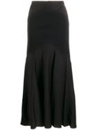 Ralph Lauren Collection Contrast Long Dress - Black