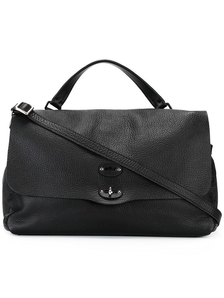 Zanellato 'postina' Tote, Women's, Black, Calf Leather