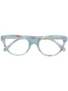 Retrosuperfuture Marble Effect Glasses - Blue